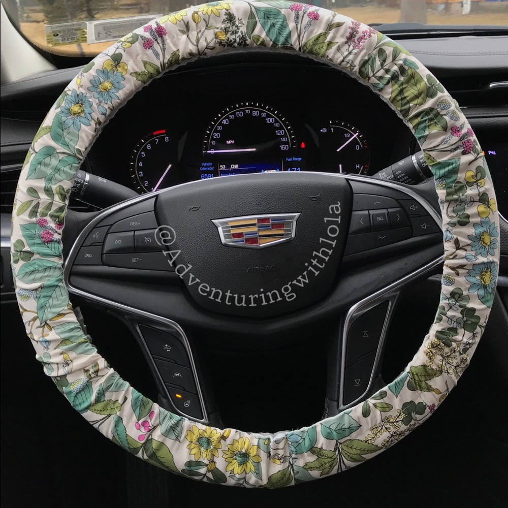 Botanical - Boho Hippie Plant Steering Whee Cover
